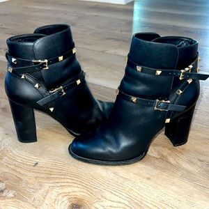 Valentino Studded Black booties